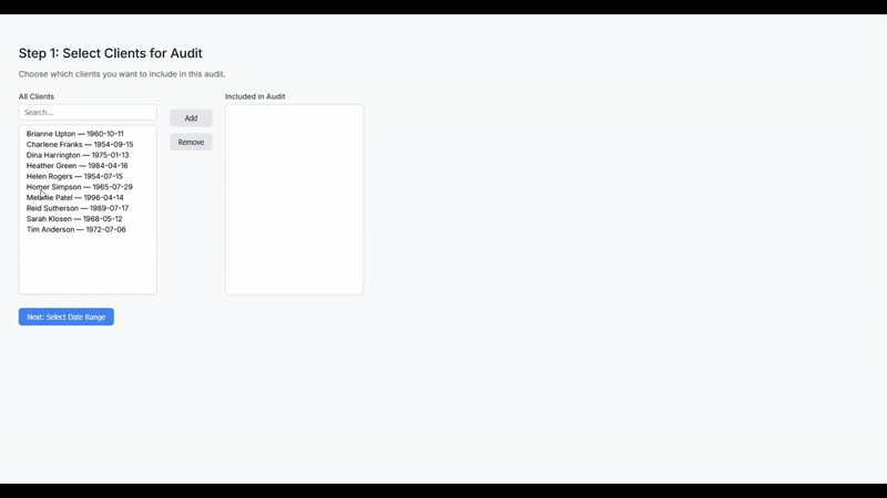 Audit Preparation Demo